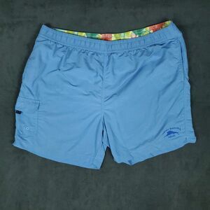 Tommy Bahama Swim Trunks Mens XXL Relax Blue Board Shorts Lined Beach Tropical